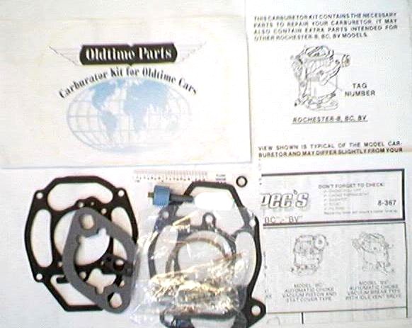 Carb Kit Chev 6 1957 67 Rochester 1BBL Factory Fresh Clean Out Your Car
